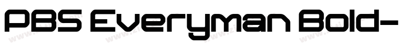 PBS Everyman Bold字体转换